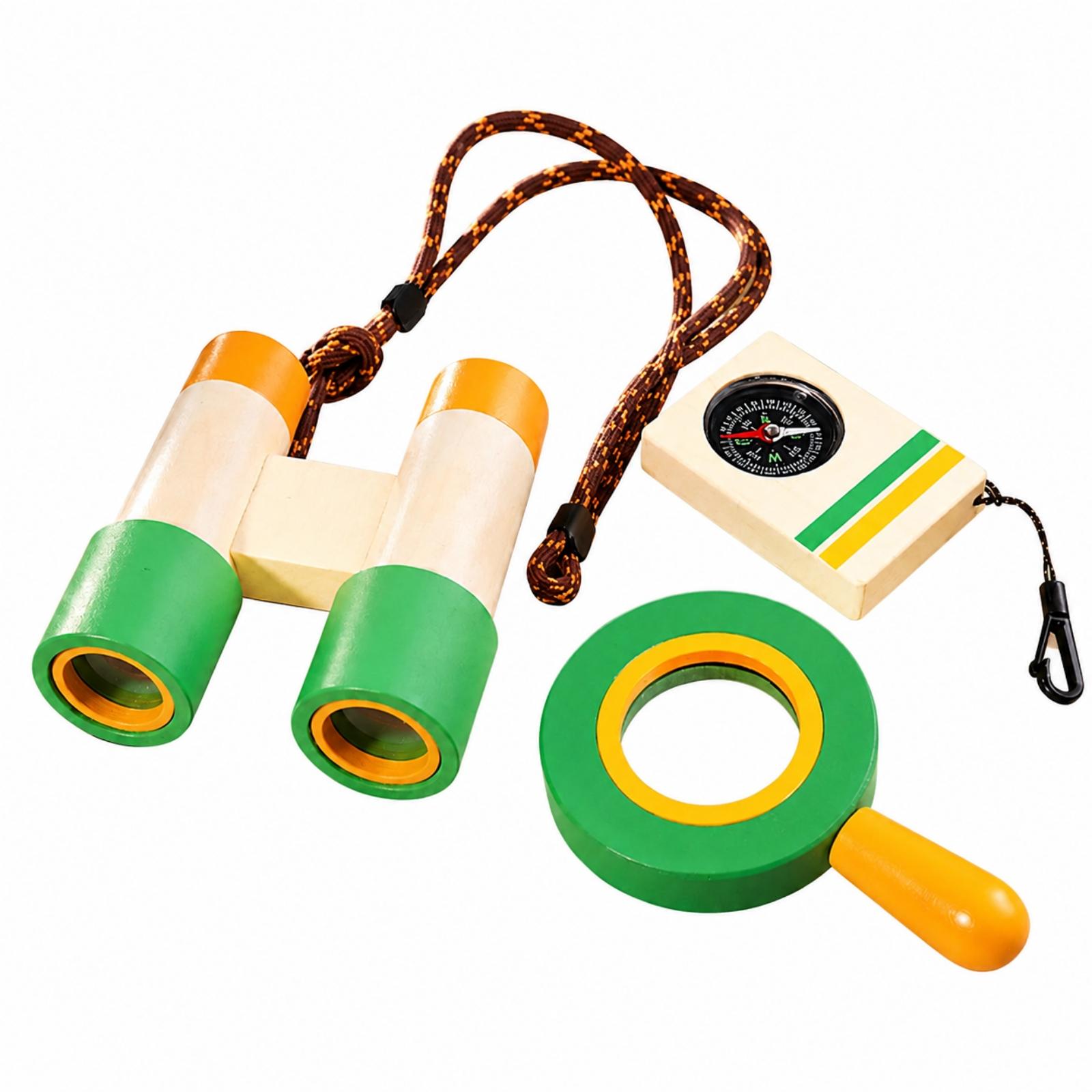 Outdoor Adventure Kit For Kids - Kids Wooden Outdoor Explorer Set with