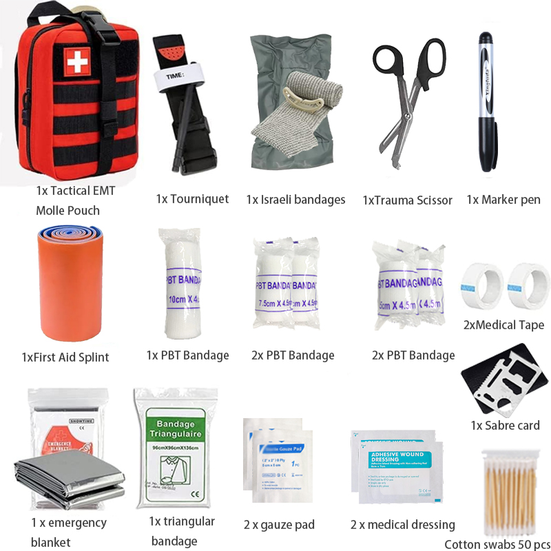70pcs IFAK First Aid Kit with  - Outdoor Adventure Backpack ulasan dan harga