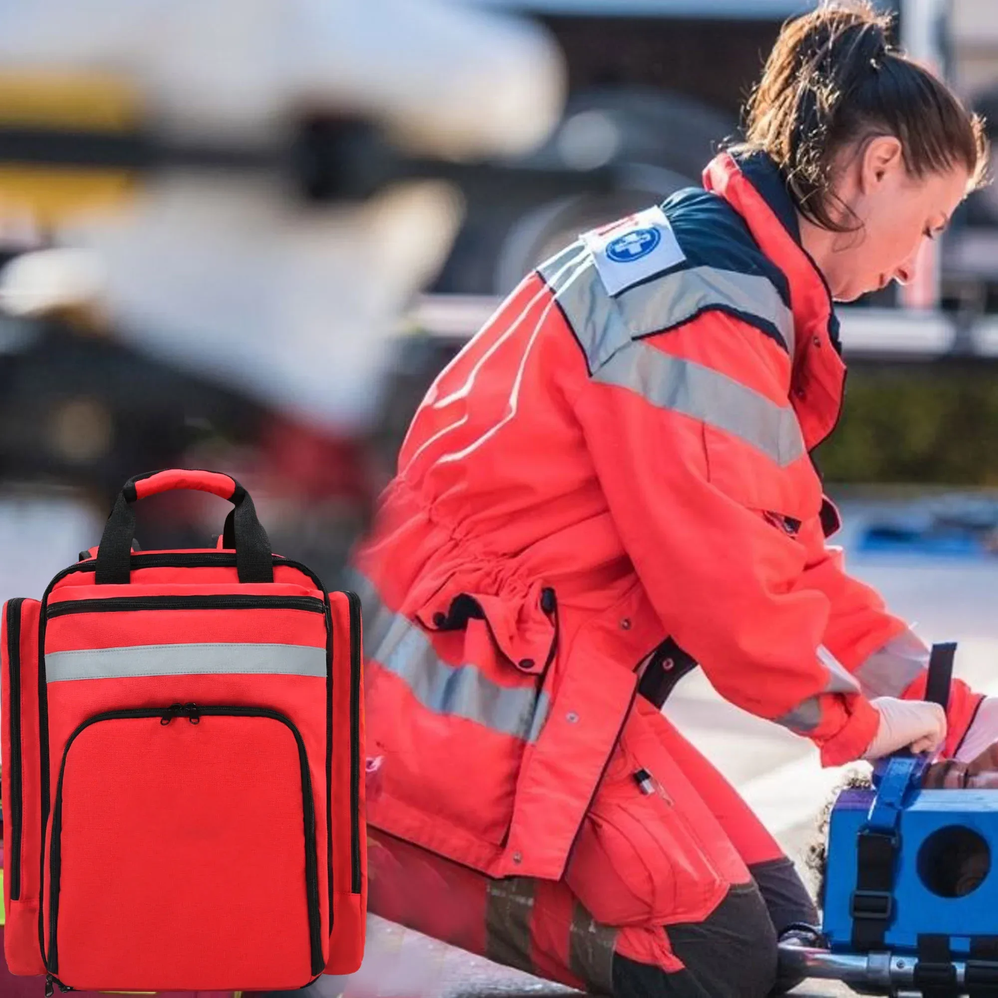 Emergency Rescue First Aid Kit - Outdoor Adventure Backpack ulasan dan harga