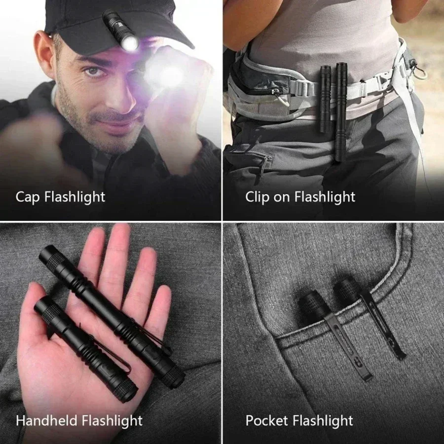 1-4PCS Mini Portable LED Pen L - Outdoor Adventure Trips ulasan dan harga