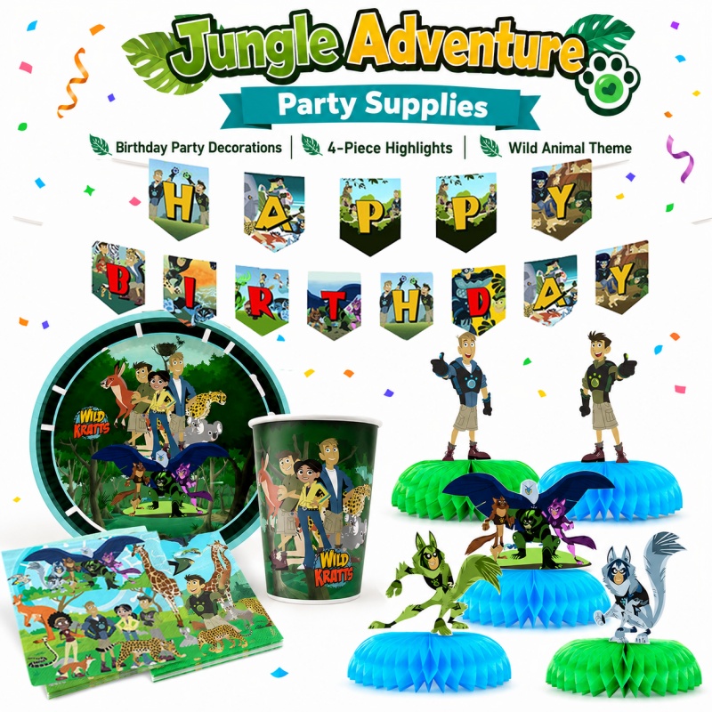 Wild Kratts Birthday Picnic Po - Outdoor Adventure Birthday Party ulasan dan harga